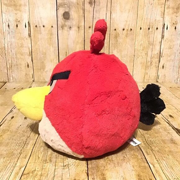 Rovio Angry Birds Red Bird Plush 8" Stuffed Toy No Sound by Commonwealth 2010 - Picture 2 of 7